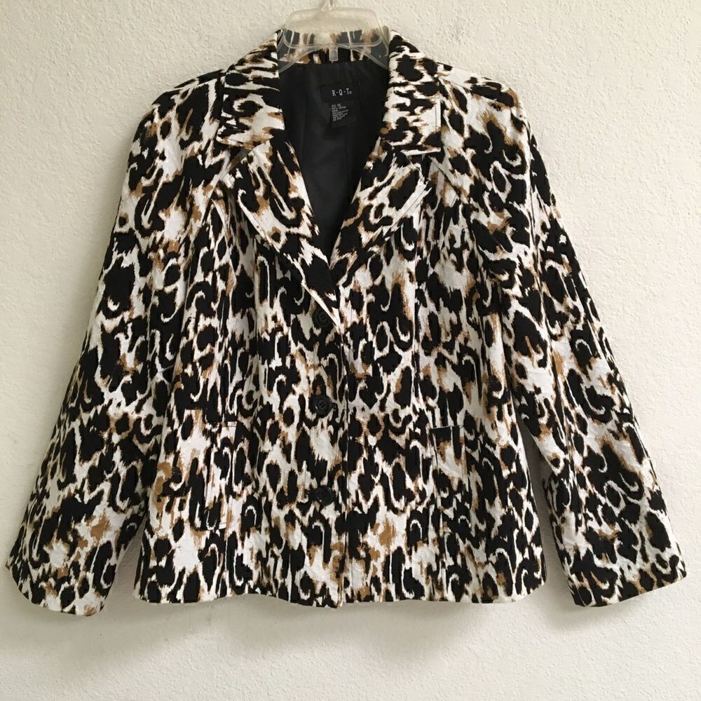 RQT animal print blazer/jacket XL‎
